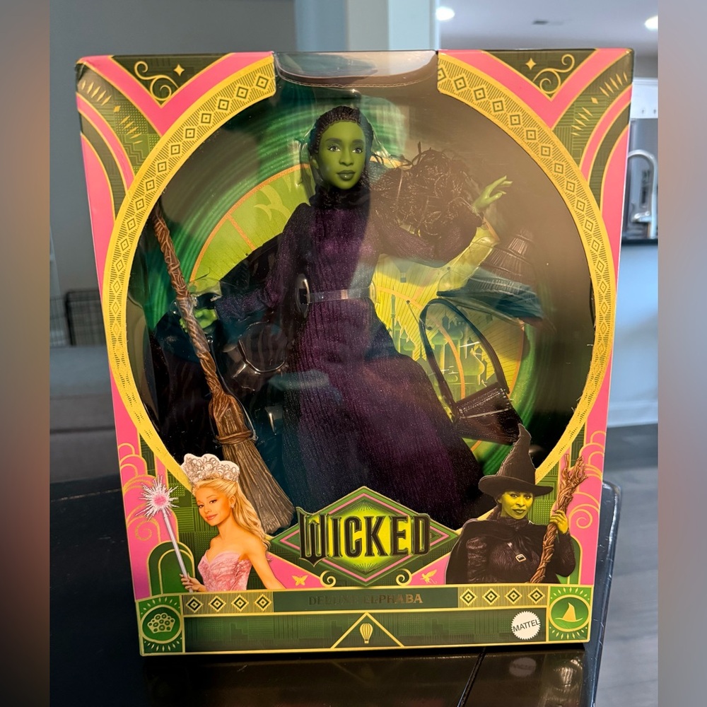 Mattel Wicked Elphaba Doll - Green and Black